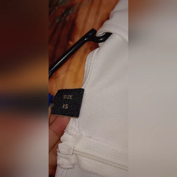 Vfshow Vfemage Women's 2 piece, tie waisted dress, Black and White, XS - Picture 8 of 9